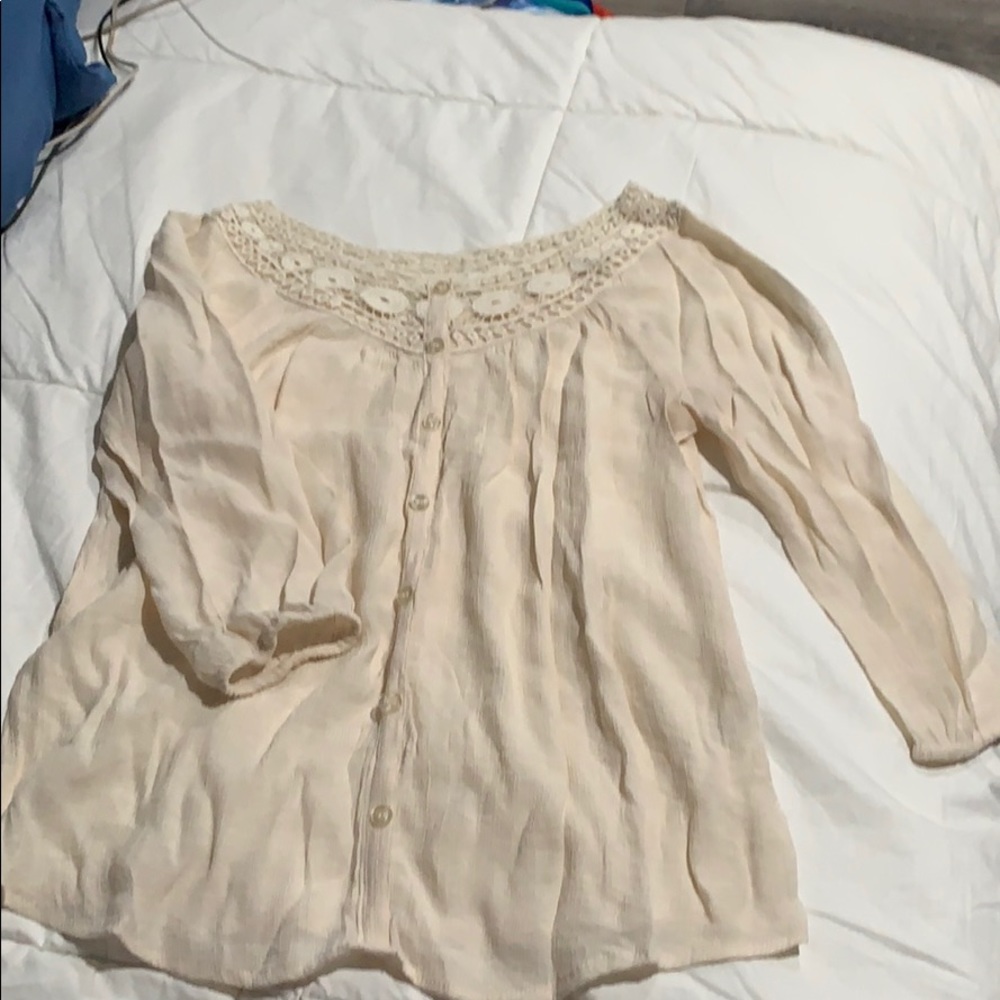 Cream Blouse